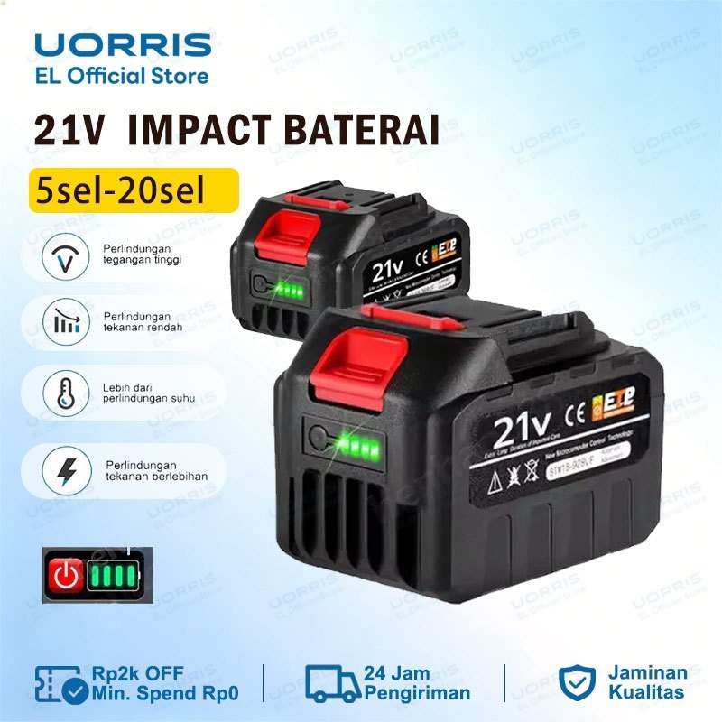 UORRIS MT-21V 5/10/20Sel 40000mah Bor Baterai Makita For Lithium Tools Batre Impact Baterai Battery