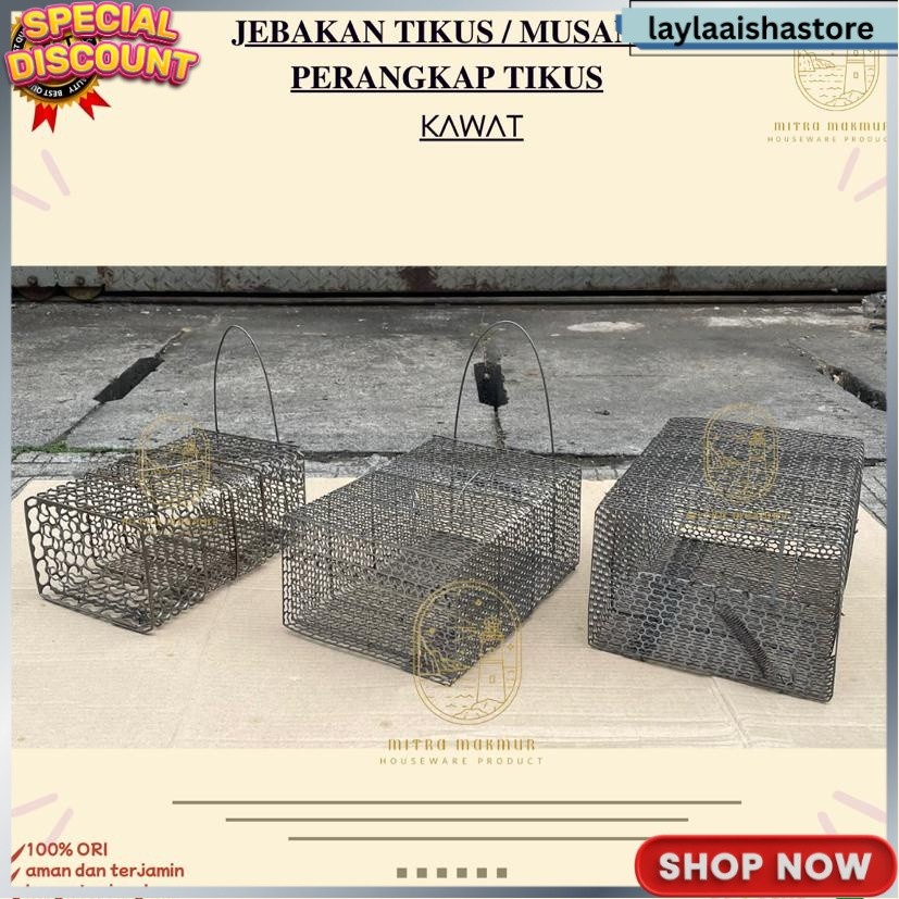 TERLARIS [TERMURAH] PERANGKAP TIKUS BESI / JEBAKAN TIKUS / PERANGKAP MUSANG LLS