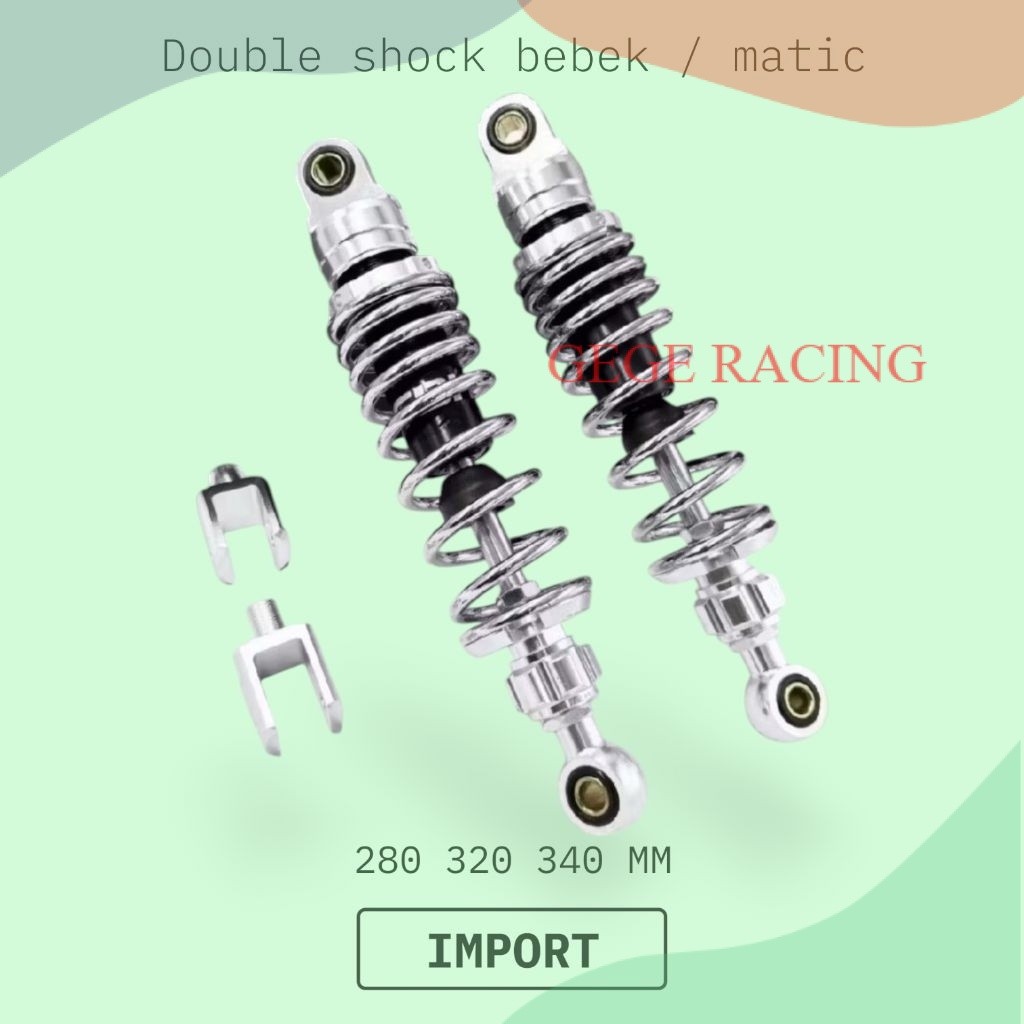 GR- NEW DOUBLE SHOCK ~ SHOCKBREAKER CBH.RACING MODEL KTC RAZOR PRO DOUBLE NON-TABUNG UK 280MM -305MM