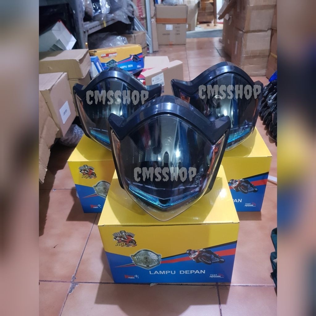 FRANCISS.ID reflektor depan set mika Yamaha vixion OLD OVI CUSTOM dan standar