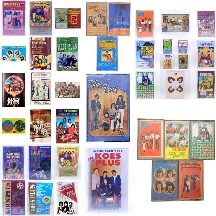 Kaset pita KOES PLUS - album & kompilasi golden hits the best lagu pop - keroncong jawa melayu - dan