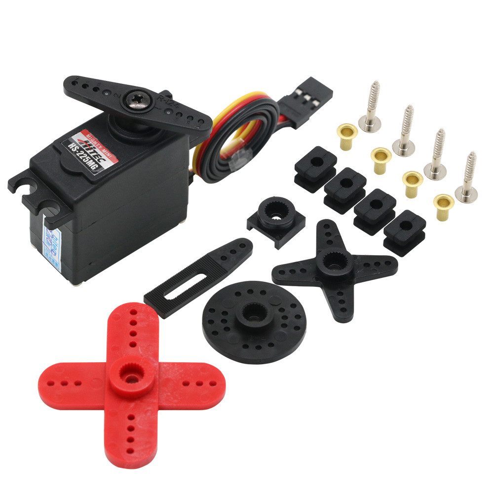 Original Hitec HS-225MG Mighty Mini Metal Gear BB Servo HS225MG / HS225 / 225MG for Rc Robot Car Air