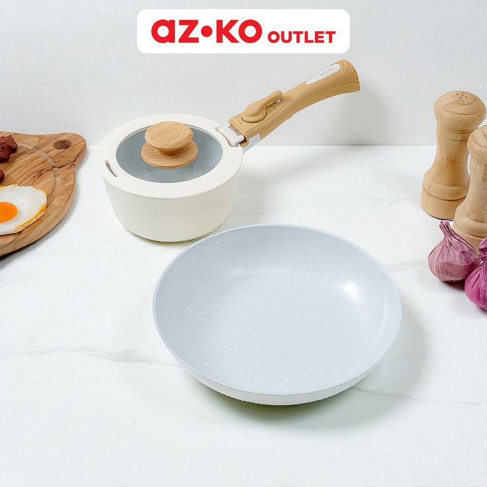 Kris Valerie Set Wajan Penggorengan & Panci Saucepan Detachable Cookware Set Wajan Saucepan Peralata