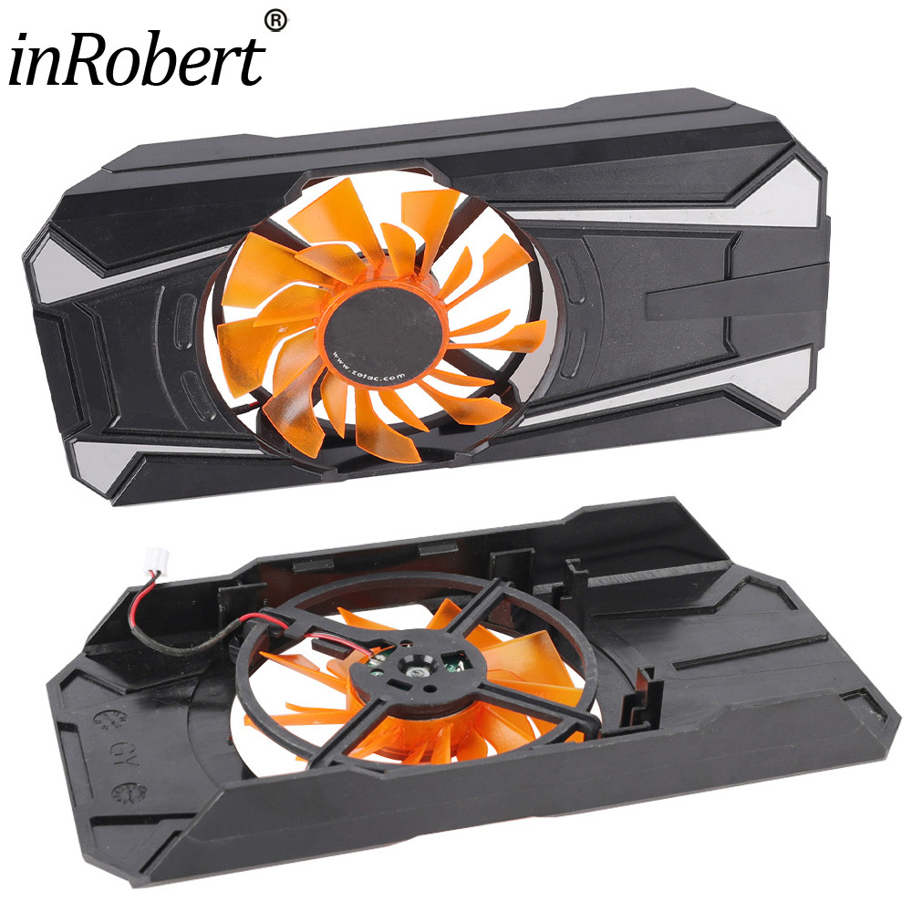 Original GTX750Ti Video Card Fan with Case For ZOTAC GeForce GTX 750 Ti Graphics Card Reacement Fan 