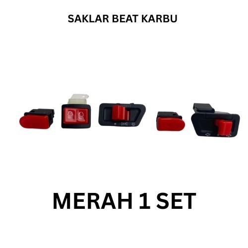 Tombol KLAKSON Set Honda Beat Karbu Vario 110 Karbu saklar set Supra fit new Supra x125 lama Karbu