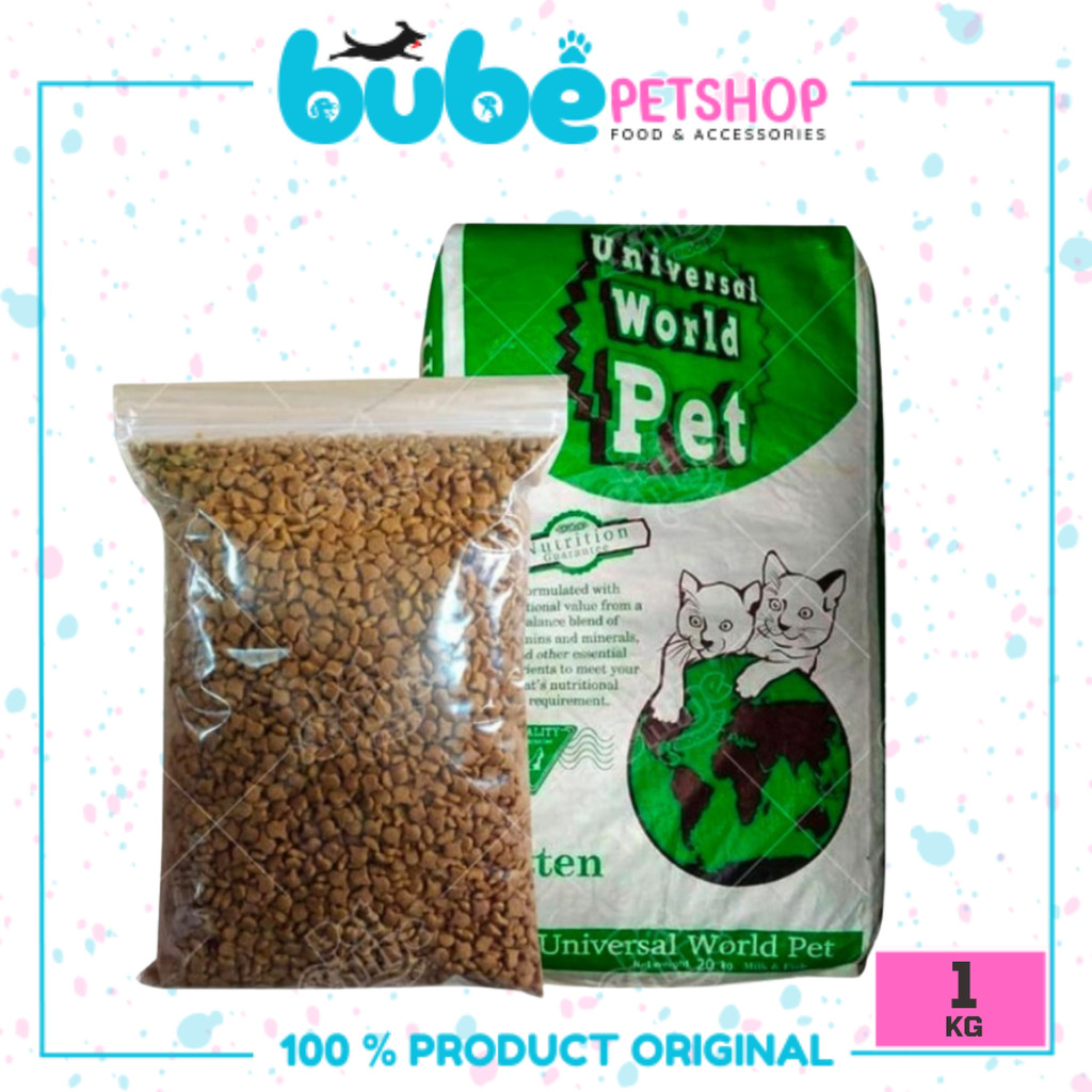 Universal Kitten 1kg repack makanan kucing universal kitten