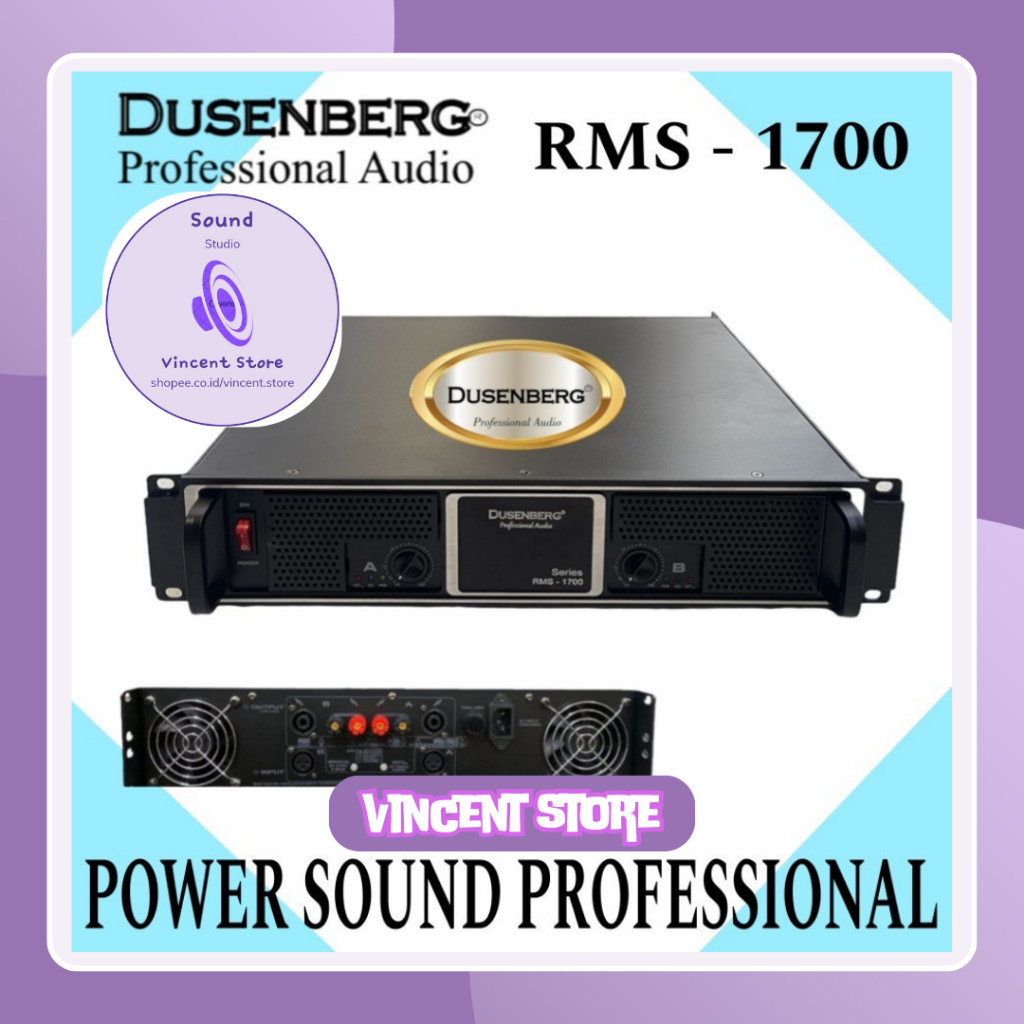 Power Dusenberg RMS 1700, Cocok Buat Speaker 10,12,15,18 Inch Original - TYPE RMS 1700