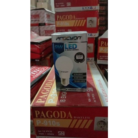 BM lampu LED 9 watt procyon 9 w 9watt 9w lampu neon bohlam led premium quality harga per pcs