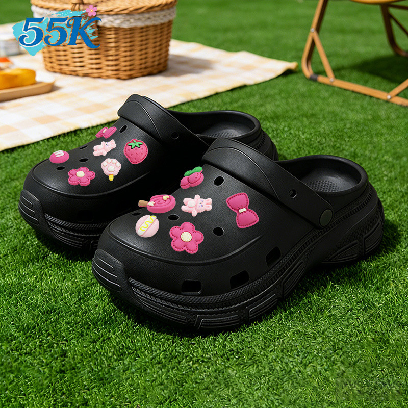 Sepatu Jepit Wanita, Sandal Outdoor, Sandal Model 2026, Sandal Jelly EVA Sol Tebal