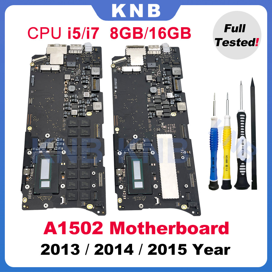 Original A1502 Motherboard For Macbook Pro Retina 13" A1502 Logic Board 2013 2014 2015 Year With Too