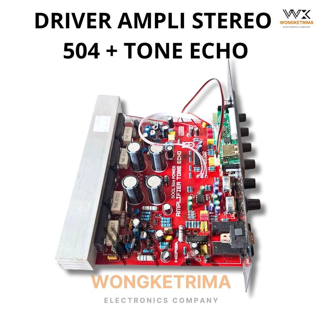 Modul Speaker Aktif Stereo SOCL 504 Komplit MP3 Bluetooth Karaoke