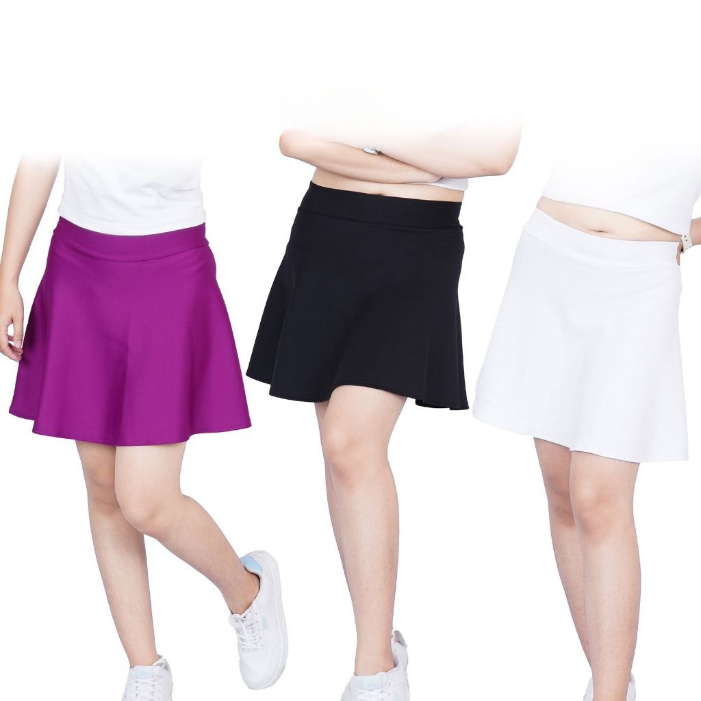 Rok Pendek Olahraga Senam Gym Zumba Dancer Skirt Flare Rok Mini Korea Rok Skirt Korean | Rok dewasa