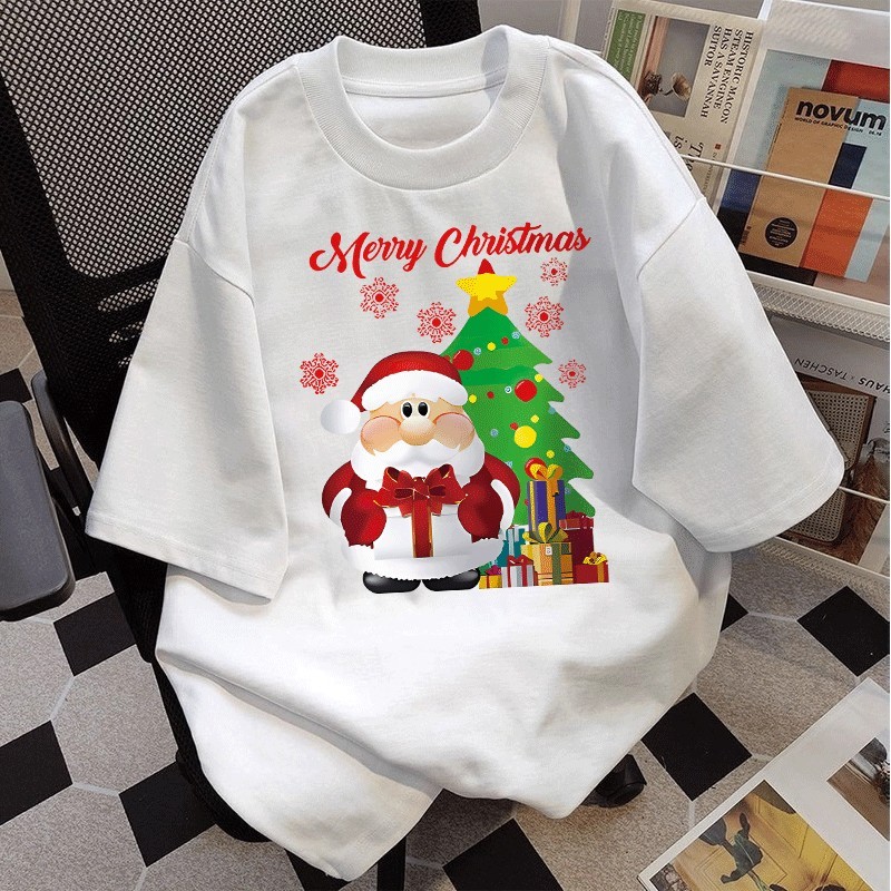 COD Misteri  kaos oversize merah couple keluarga natal korean style terbaru 2025 unisex