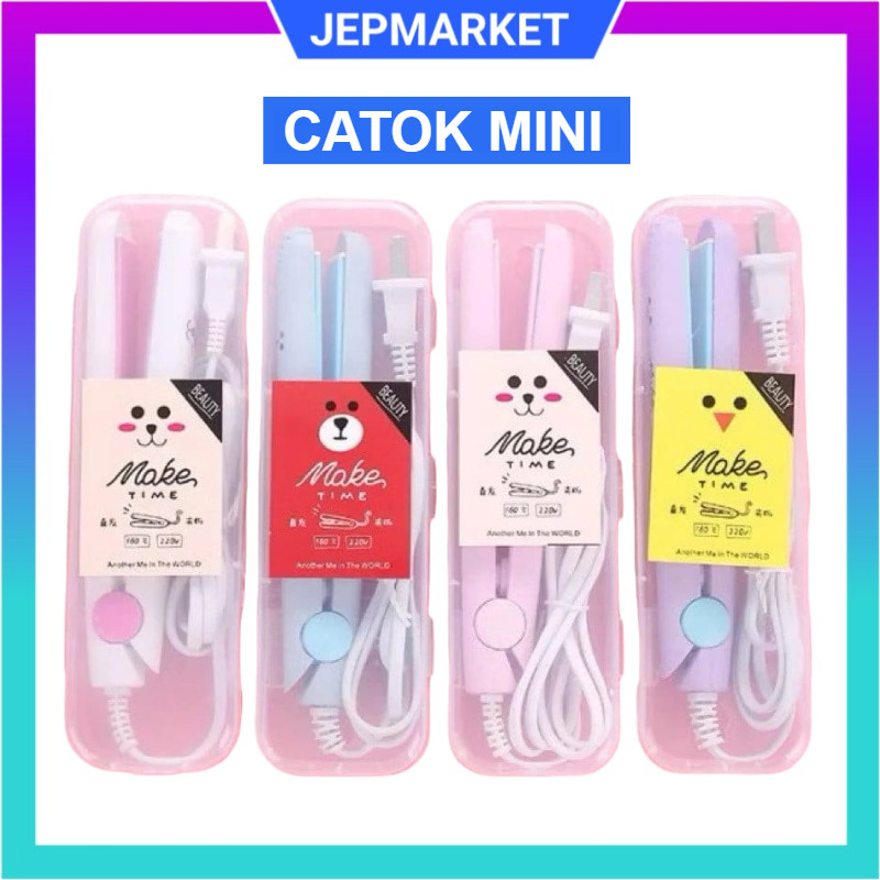 Catok pelurus rambut / Catokan Mini Lurus Curly Karakter / Catok Mini Karakter / Catok mini Curly Ka