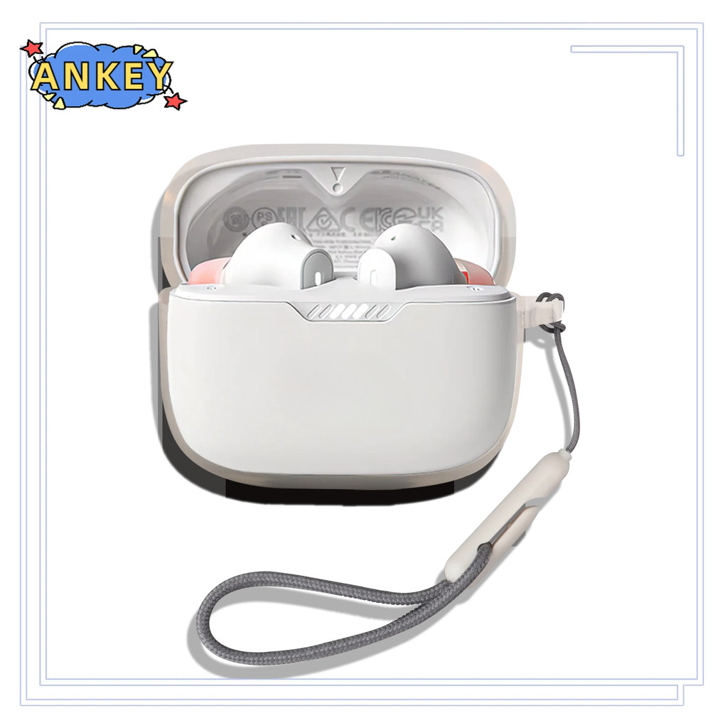 Transparent Case for JBL Tune 230NC TWS Protective T230NC Cute Cartoon Covers Bluetooth Earphone She