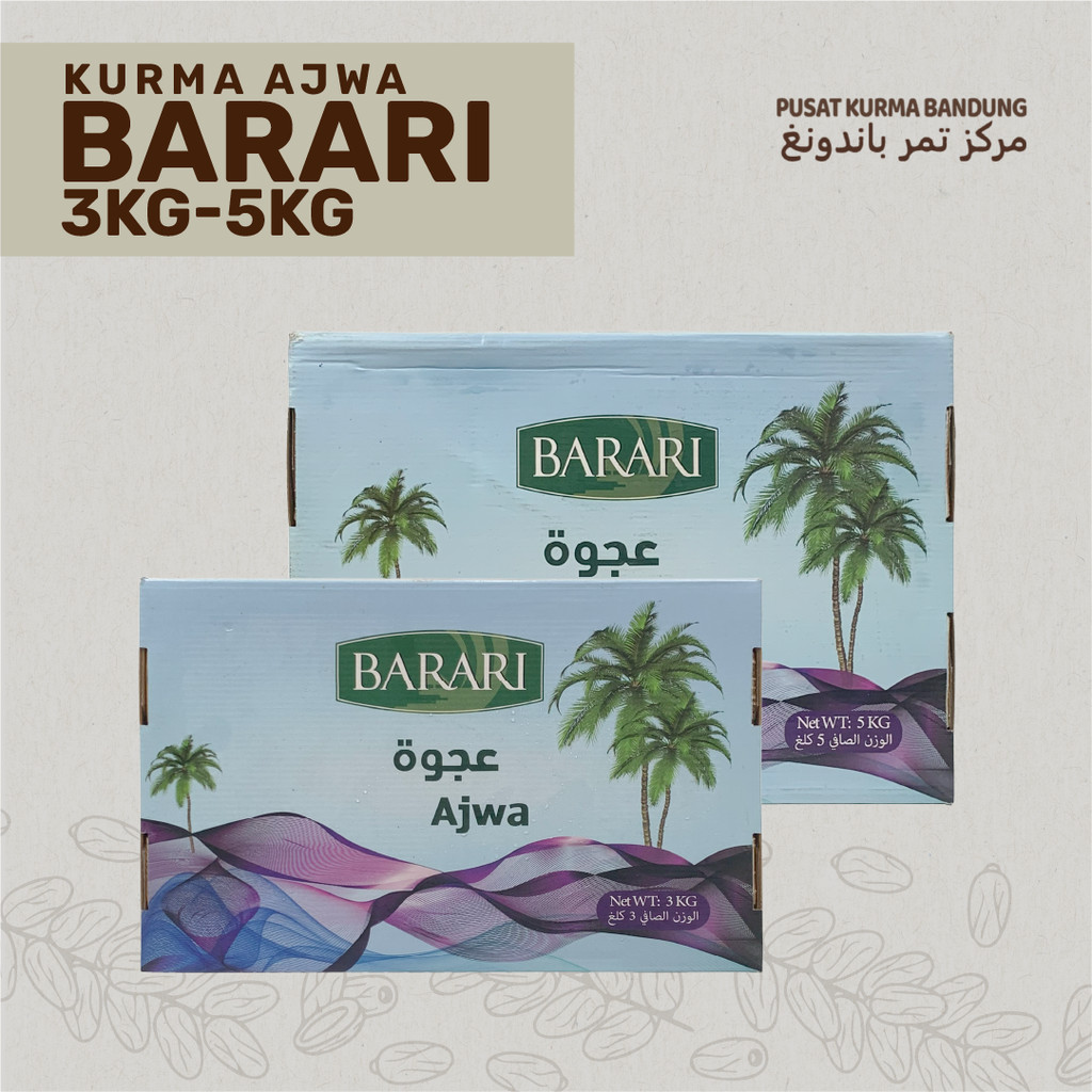 KURMA AJWA MADINAH BARARI KEMASAN DUS / KURMA AJWA PREMIUM BARARI