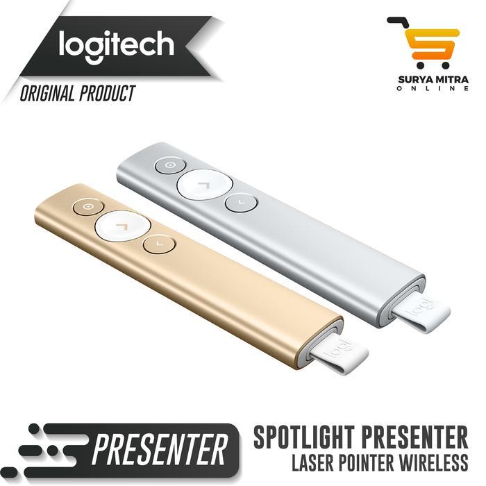 Laser Pointer Wireless Presenter Logitech Spotlight Presenter - Gold