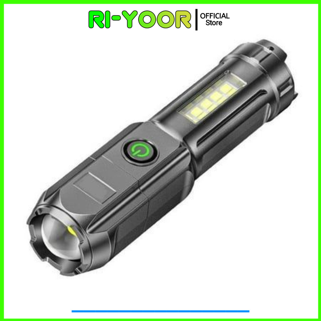 senter LED zoom 4 mode senter LED mini senter cas LED 36W -  senter LED zoom 4