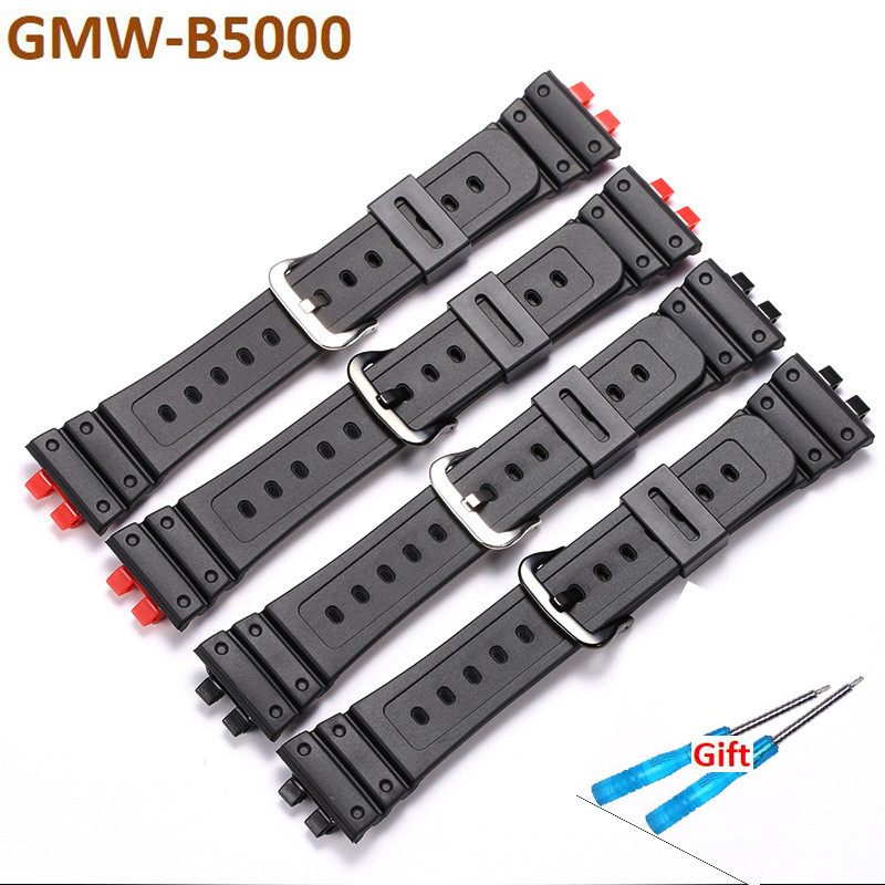Bracelet Wat Band GMW-B5000 Strap Repalcement Wristband Silicone Resin Watband GMW-B5000 Wates Wrist