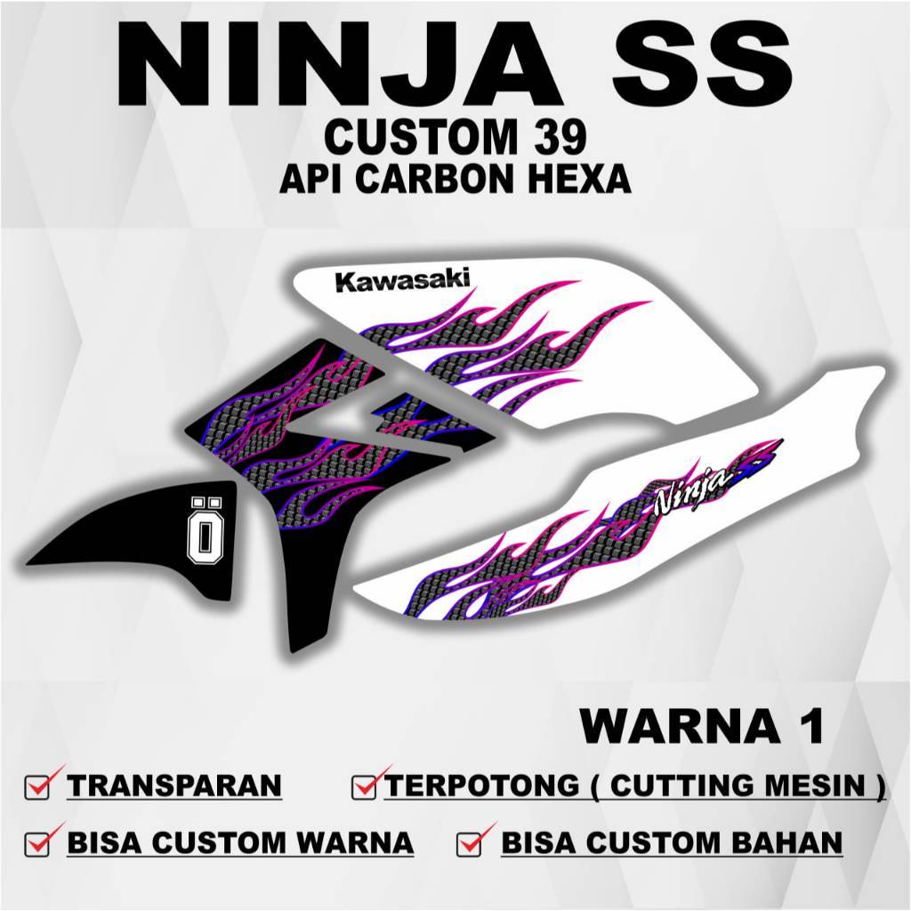 COD stiker Sticker Ninja SS / Striping Ninja SS / Stiker Striping Decal Transparan Ninja SS / Sticke