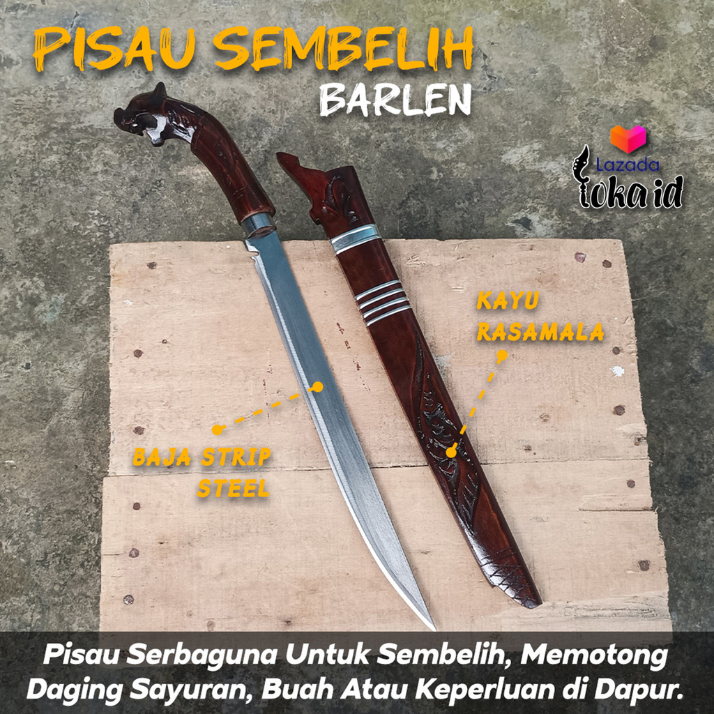 Pisau Sembelih Barlen Gagang Macan