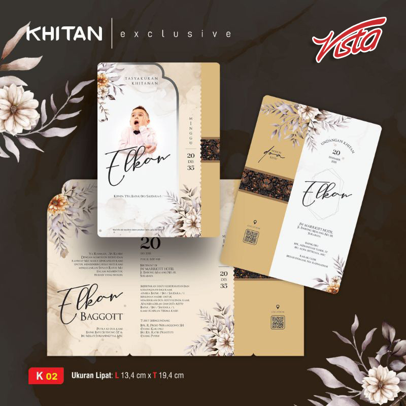 Blangko Undangan  Khitan 02/KH-02 khitan   Paper Wedding