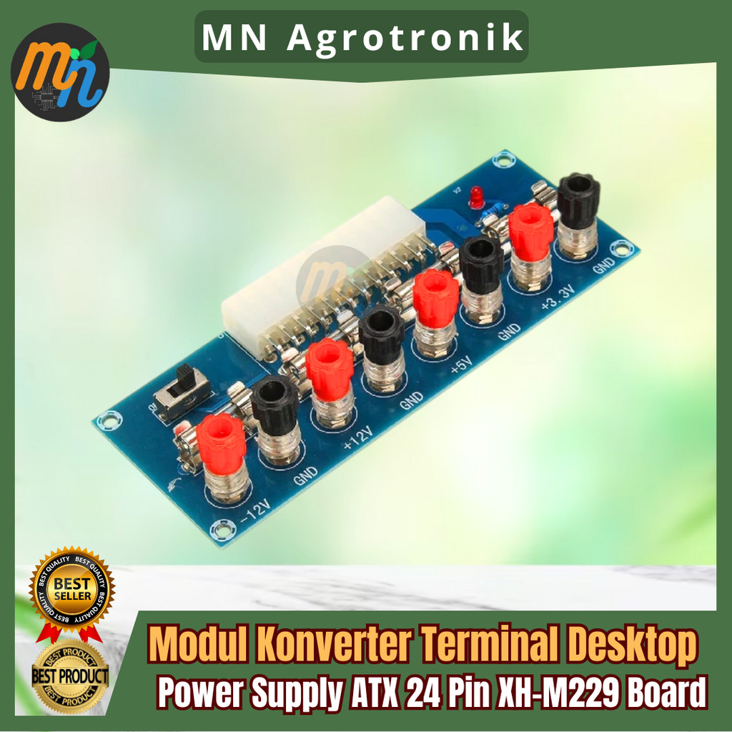 Modul Konverter Terminal Desktop Power Supply ATX 24 Pin XH-M229 Board