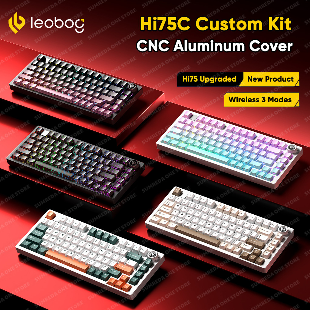 LEOBOG Hi75C Pro Hi75 Sugar65 Custom Meanical Keyboard Aluminum Kits Hot Swap Wired Gaming Keyboard 
