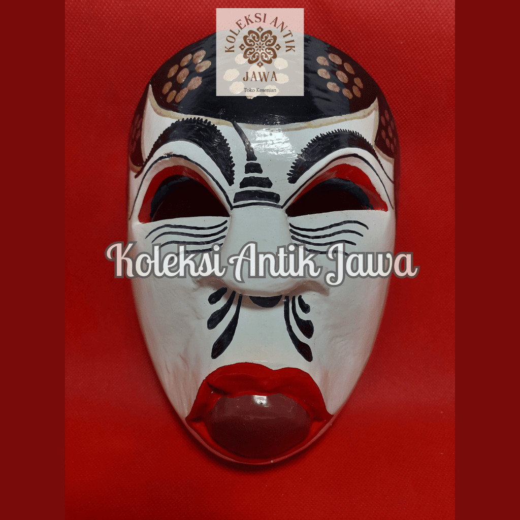 Topeng Kayu Wajah Dagelan Komedi Lucu