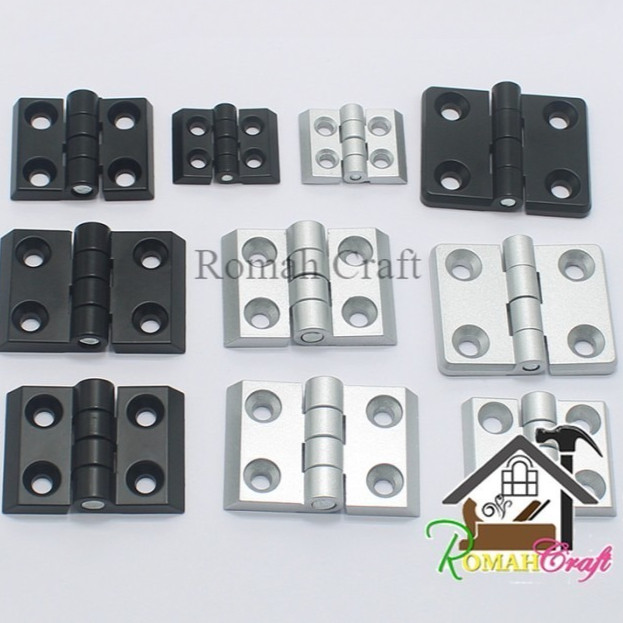 Engsel Box Panel 30 sd 60 mm Engsel Besi Butt Hinge Aluminium Profile Door Hinge Engsel Sasis Pintu