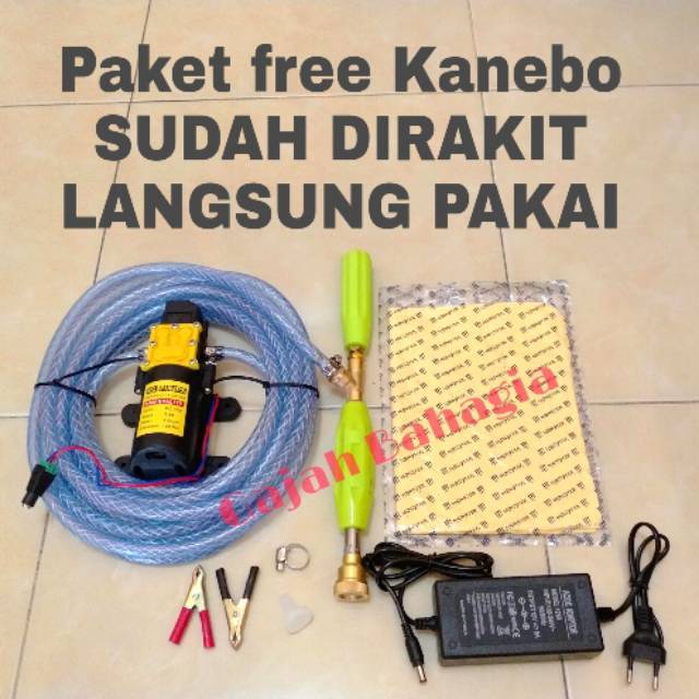 Alat steam Pompa DC set paket mesin cuci ac motor mobil steam portable