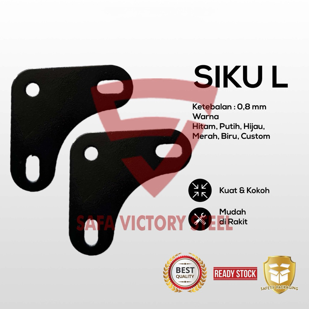 Siku L / Siku Segitiga untuk Rak Gudang / Rak Besi Lubang