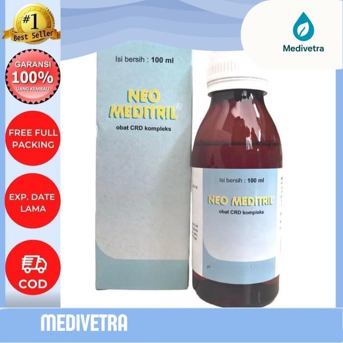 MEDIVETRA - NEO MEDITRIL 100 ml NEO MEDITRIL 250 ml ORAL - OBAT HEWAN TERNAK - 100ml