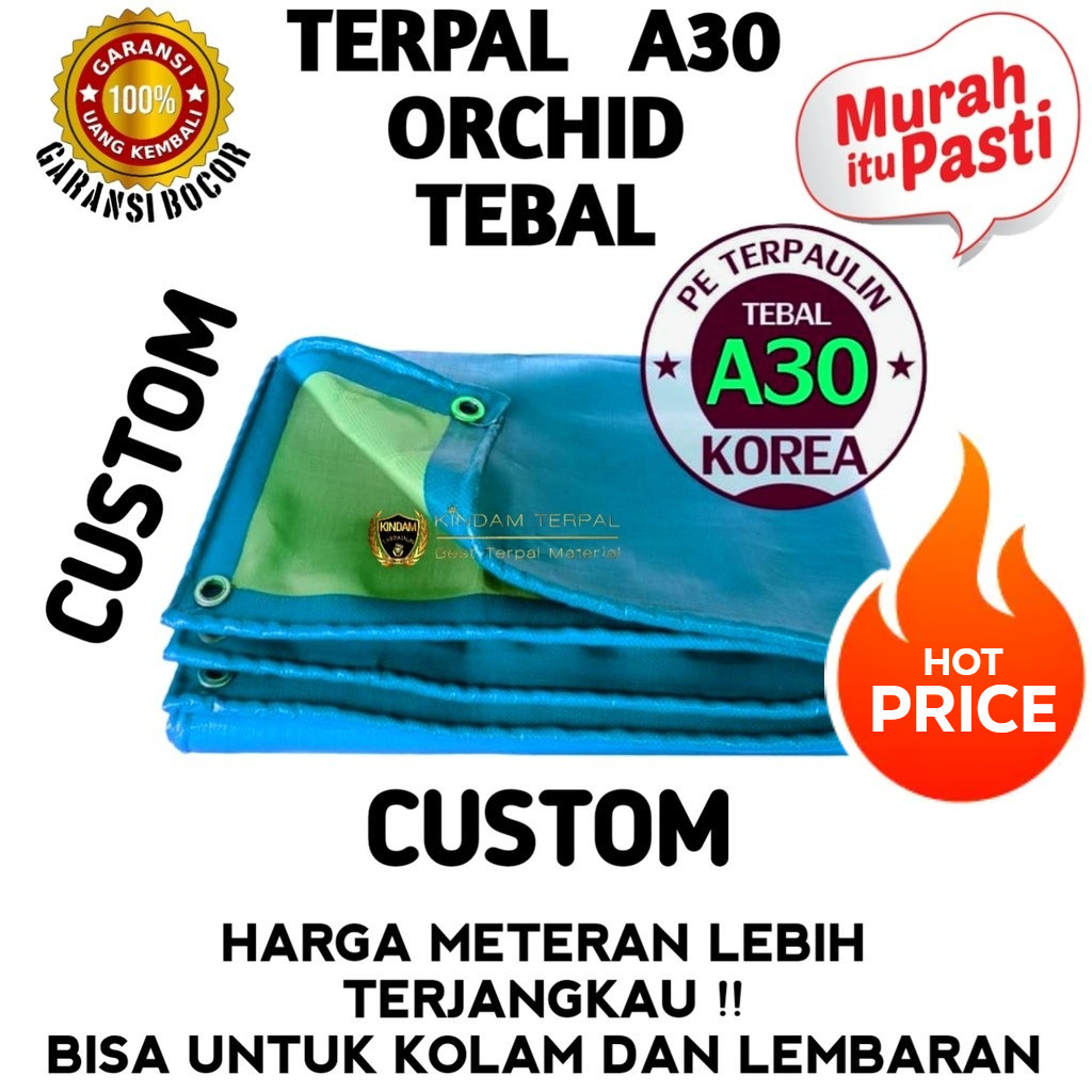 BARU TERPAL A30 S UV ORCHID KOREA UKURAN CUSTOM | TERPAL LEMBARAN | COD MURAH