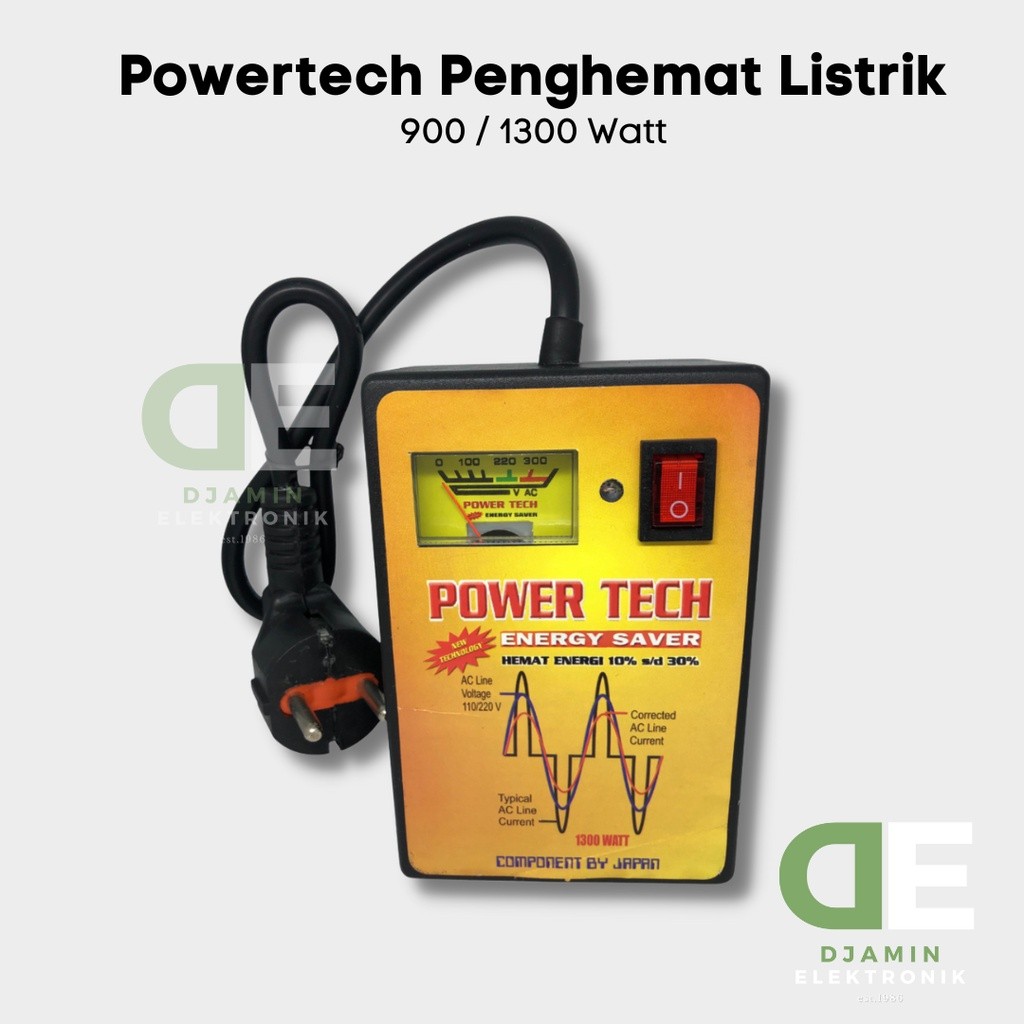 asikk_belanja - Powertech Alat Penghemat Listrik Rumah 900-1300 Watt /  Power Tech Energy Saver Apar