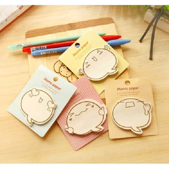 (20 Lembar) Sticky Notes / Memo Tempel Rekat Kecil Lucu Motif Ekspresi Kotak Dialog