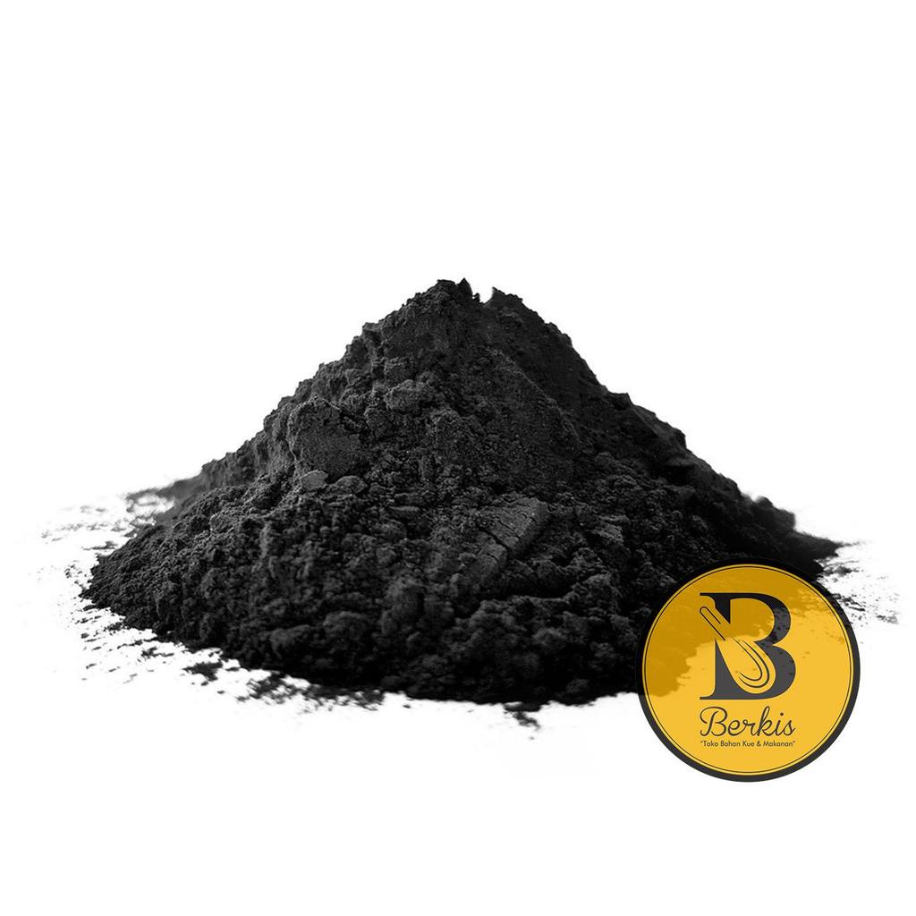 Black Charcoal Powder 1 Kg [Repack] / Bubuk Arang Food Grade