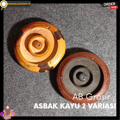 Asbak kayu 2 variasi , asbak kayu pinus murah asbak sovenir BRL