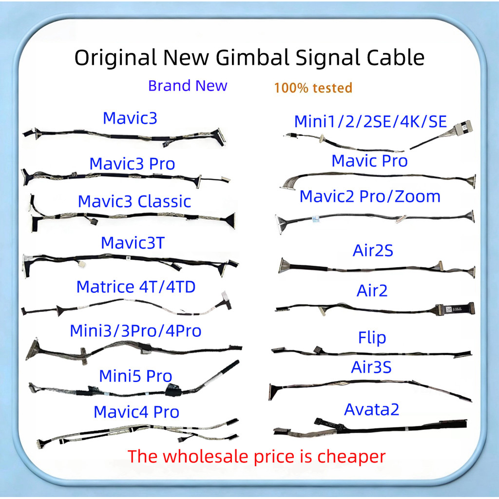 Penggantian Kabel Sinyal Kamera Gimbal, Suku Cadang Perbaikan Kabel Fleksibel PTZ untuk Mavic 3/3Pro