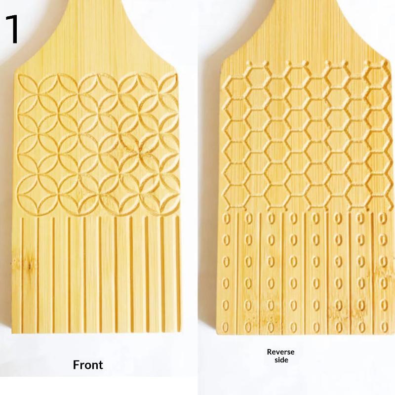 1 Set Bamboo Pasta Making Tools Gnocchi Board Dough Sheeter Kitchen Noodle Maker Shaper Bamboo Chopp