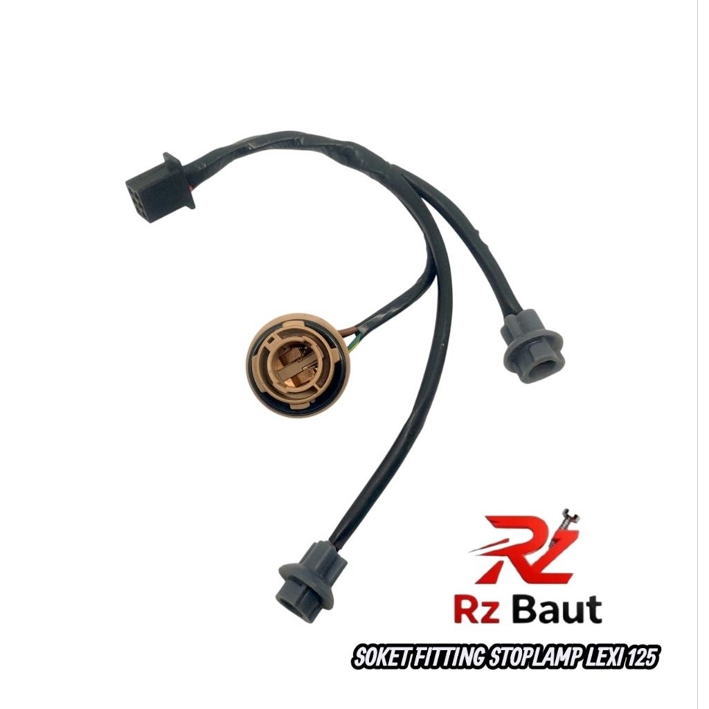RZ SOCKET FITTING STOPLAMP LEXI 125_FITING LAMPU BELAKANG LEXI 125 KUALITAS TERJAMIN