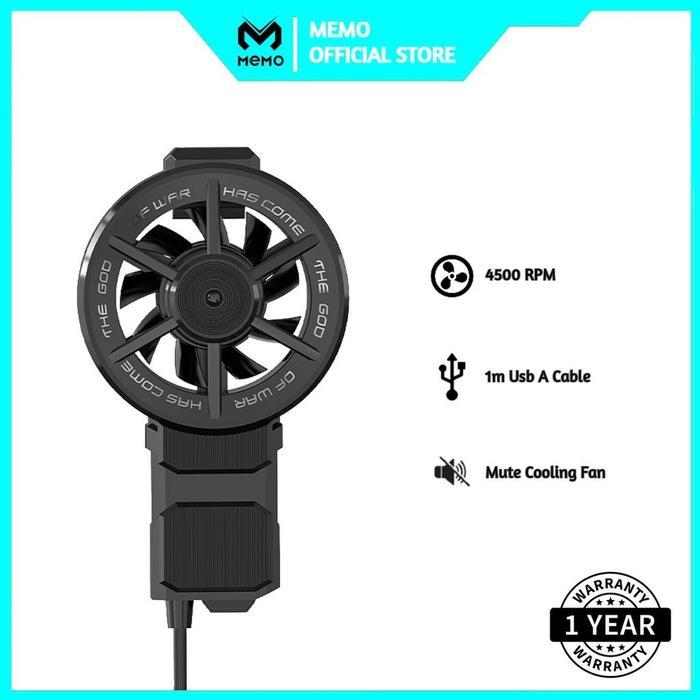 Memo FL06 Fancooler Gaming Cooler For Mobile Phone - Kipas pendingin HP Gaming - Memo Fl06