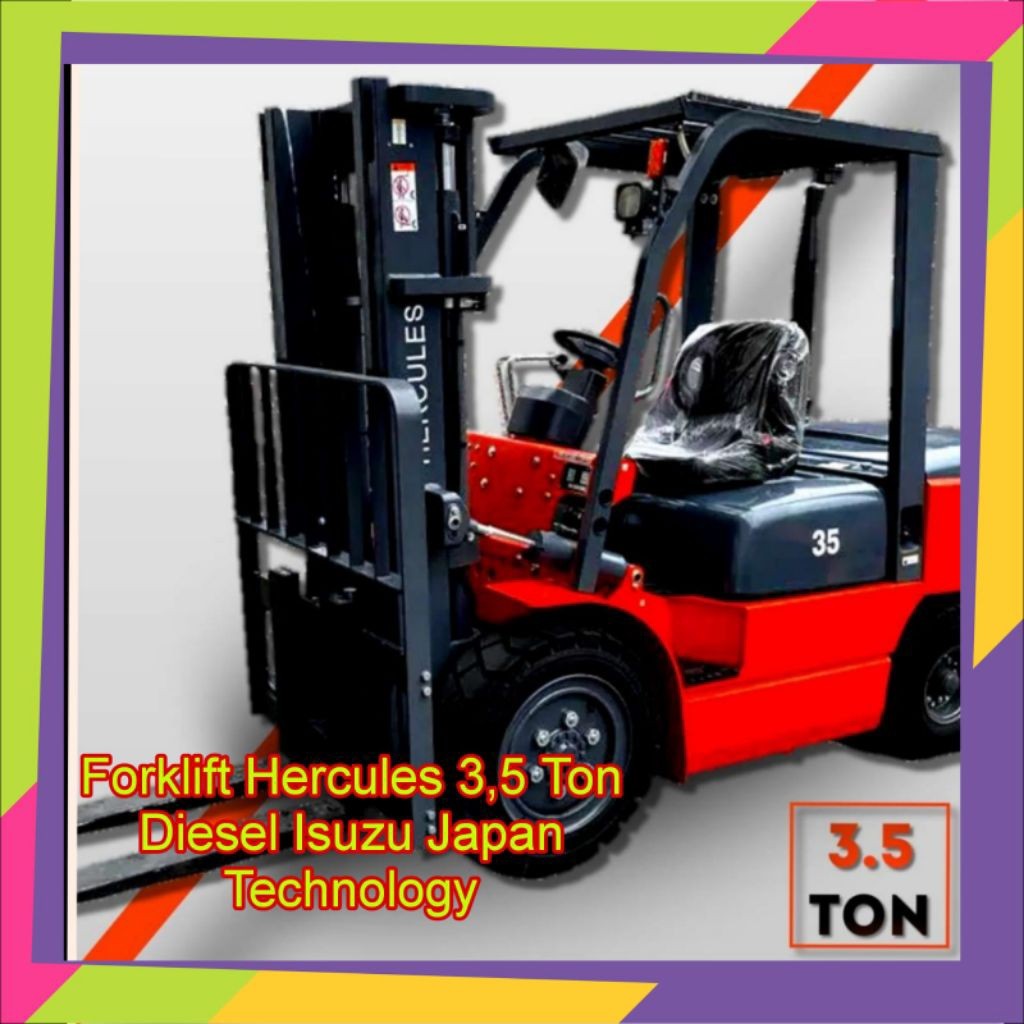 Forklift 3,5 Ton Hercules Diesel Isuzu Japan Technology