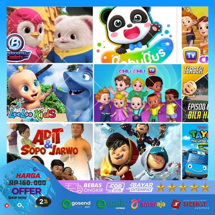 Flashdisk Isi Kumpulan Film Anak Terbaik Cocok Untuk Hiburan Anak Agar Tidak Cepat Bosan 
