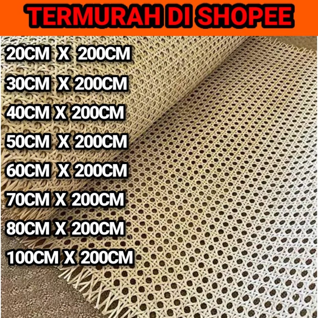 ROTAN - ANYAMAN ROTAN ALAMI LEMBARAN/ROTAN KULIT ALAMI