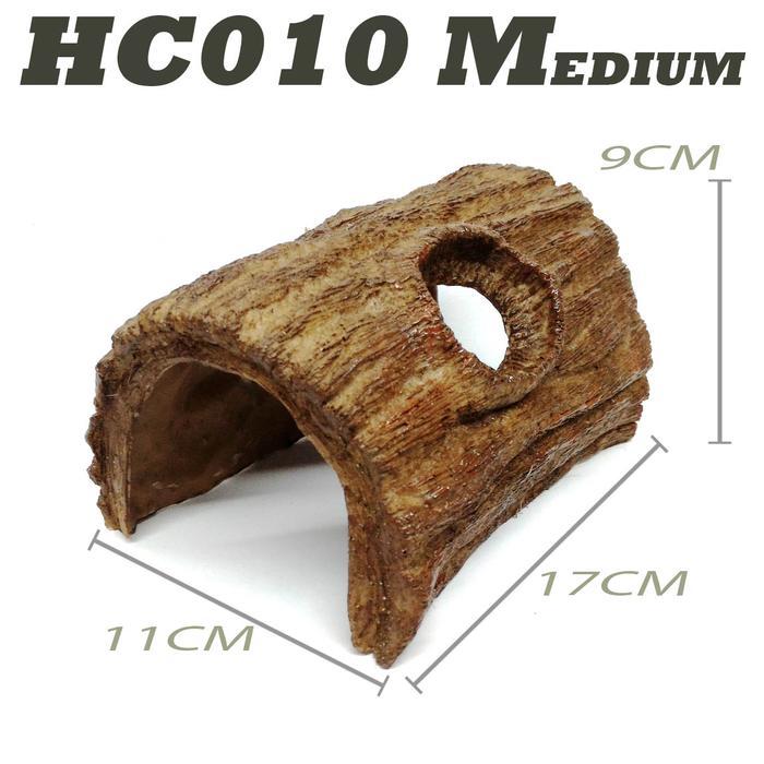 HC010 hiding cave reptile kura kura darat torto gecko iguana ular pet - HC010, NO XTRA PACKING