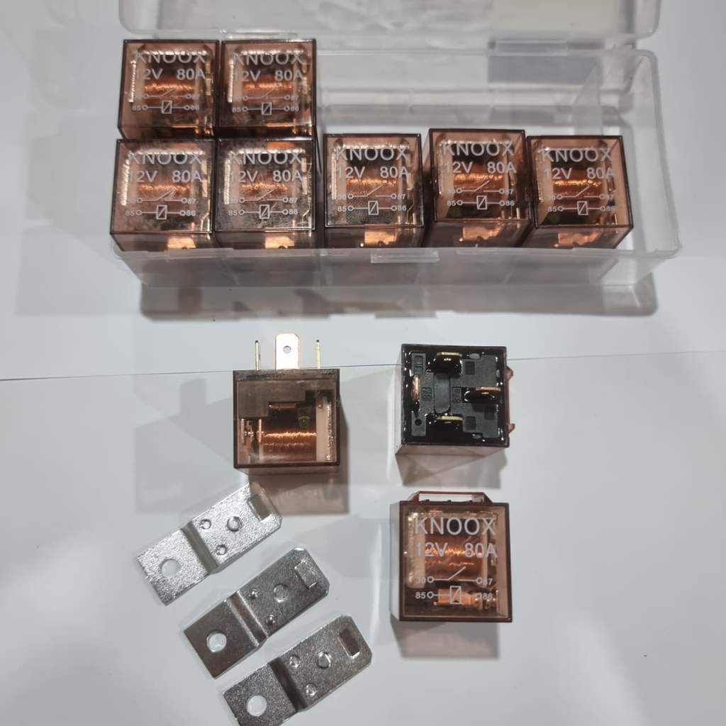 RELAY MOTOR [KNOOX] MODEL TRANSPARAN RELAY KLAKSON MOTOR 4 KAKI BISA COD
