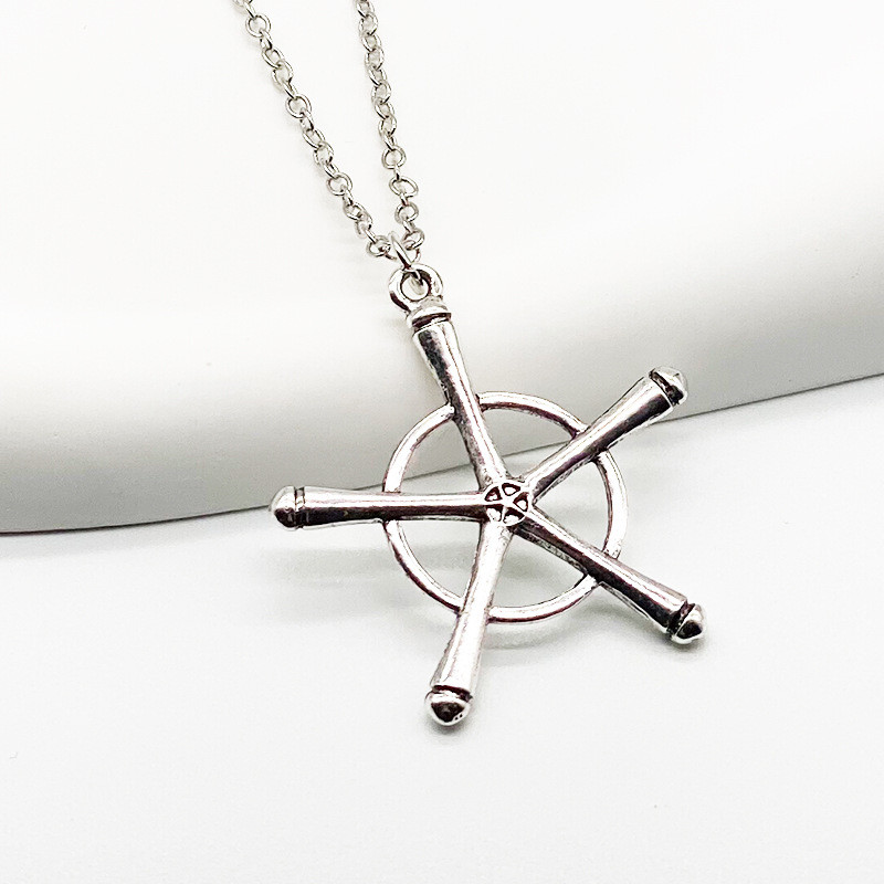 Kalung Anime Bleach Ichigo Kurosaki 24 Jam Pengiriman - Aksesoris Anime Silver Raven dengan Liontin 