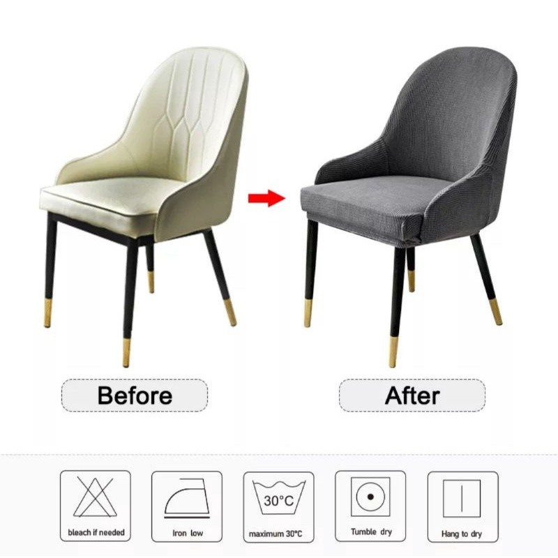 ReadySarung kursi sarung kursi sofa melengkung dengan sandaran tangan