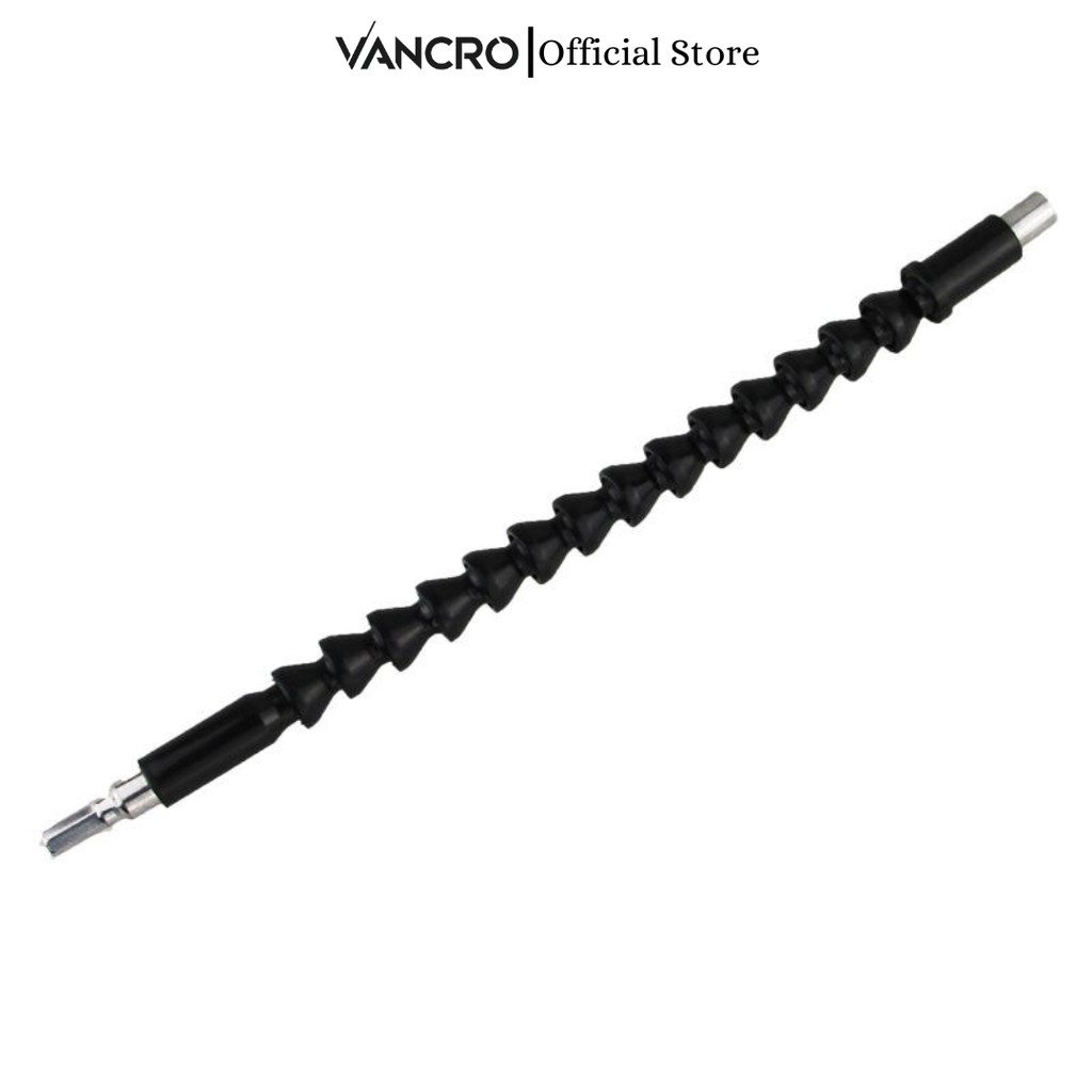 VANCRO Ekstensi Kepala Obeng Bor Fleksibel 1/4 Inch 290mm Flexible Shaft Adapter Bit Bor Listrik